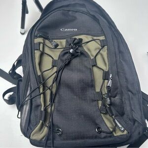 Canon Dual-Tone Black and Olive Camera 📷 Backpack